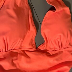 Vibrant Coral Swimsuit Top